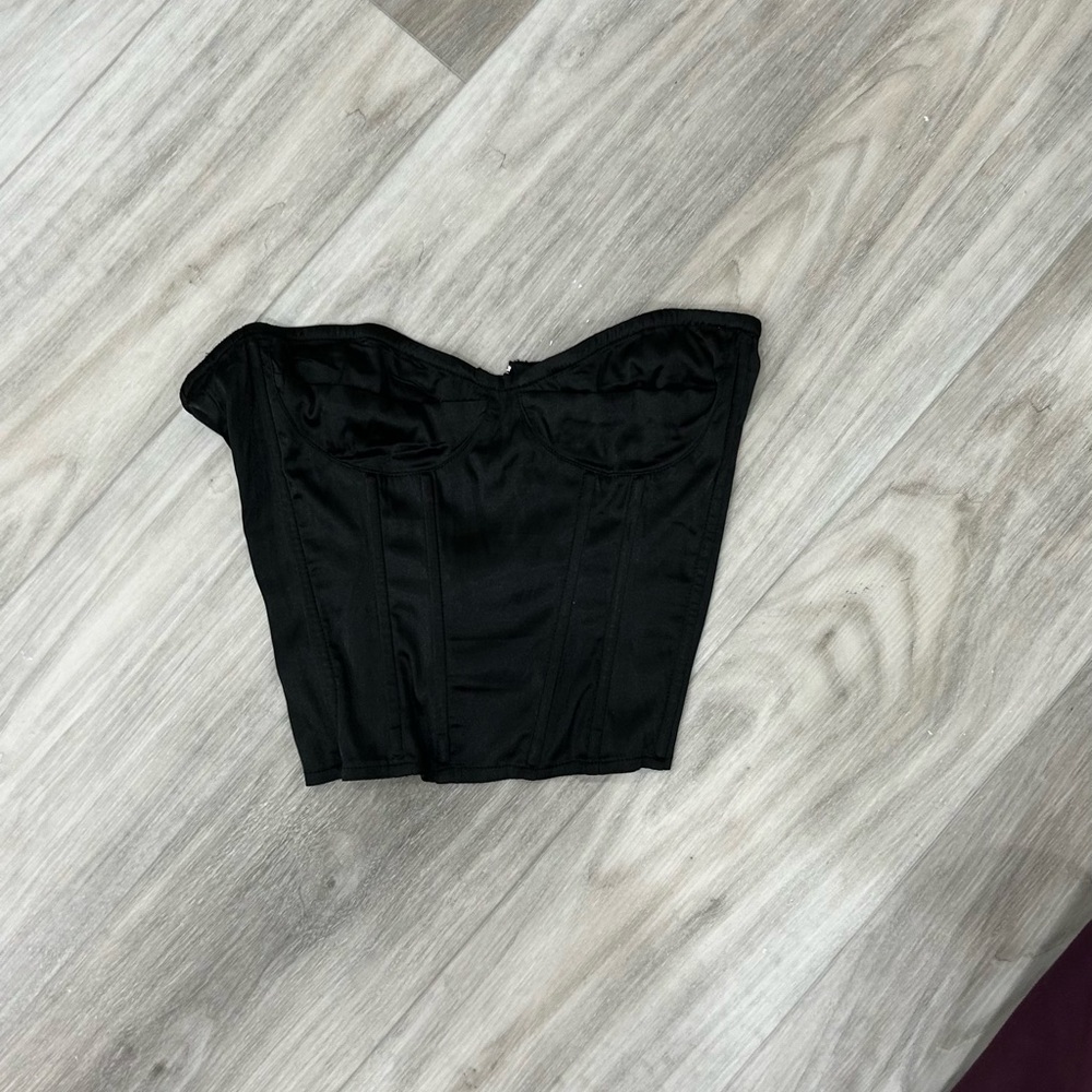 Elegant Black Corset Top
